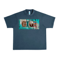 Midnight Navy western turquoise gigi license plate Urban Heavy Tee - BarkalooDesign