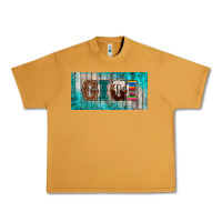 Peanut Butter western turquoise gigi license plate Urban Heavy Tee - BarkalooDesign