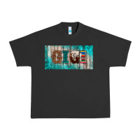 Pigment Black western turquoise gigi license plate Urban Heavy Tee - BarkalooDesign