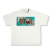 Pistachio western turquoise gigi license plate Urban Heavy Tee - BarkalooDesign