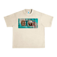 Sandshell western turquoise gigi license plate Urban Heavy Tee - BarkalooDesign