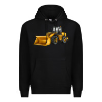 Black bulldozer Premium Hoodie - JahusDesignShop