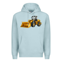 Blue Mist bulldozer Premium Hoodie - JahusDesignShop