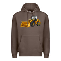Coffee bulldozer Premium Hoodie - JahusDesignShop