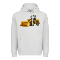 Dove Grey bulldozer Premium Hoodie - JahusDesignShop