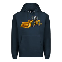 Navy bulldozer Premium Hoodie - JahusDesignShop