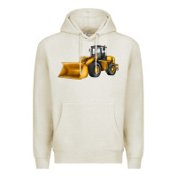Oatmeal Heather bulldozer Premium Hoodie - JahusDesignShop