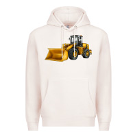 Pale Pink bulldozer Premium Hoodie - JahusDesignShop