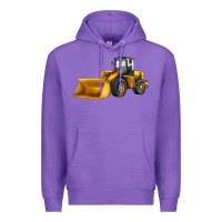 Purple bulldozer Premium Hoodie - JahusDesignShop