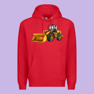 Bulldozer Premium Hoodie Designed By Jahusdesignshop