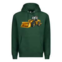 Sports Green bulldozer Premium Hoodie - JahusDesignShop