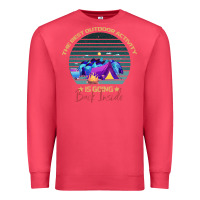 Cardinal camping The Best Outdoor Activity Is Going Back Inside Premium Sweatshirt - Bettercallsaul