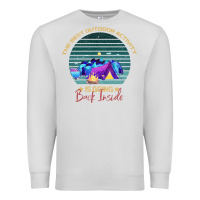 Dove Grey camping The Best Outdoor Activity Is Going Back Inside Premium Sweatshirt - Bettercallsaul