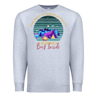 Heather Grey camping The Best Outdoor Activity Is Going Back Inside Premium Sweatshirt - Bettercallsaul