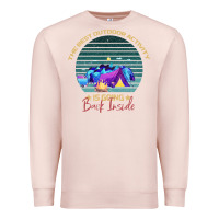Pale Pink camping The Best Outdoor Activity Is Going Back Inside Premium Sweatshirt - Bettercallsaul