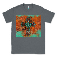 Charcoal Heather western cross tumbler Classic Tee - Jasminsmagicworld
