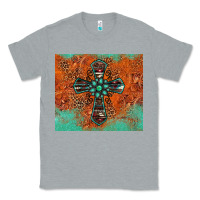 Heather Grey western cross tumbler Classic Tee - Jasminsmagicworld