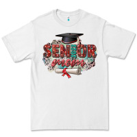 White senior 2023 mom Premium Tee - Zillion Design Studio
