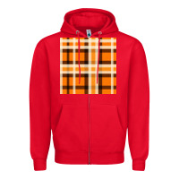 Red tartan seamless pattern bbs Zipper Hoodie - BundleAndBundleShop