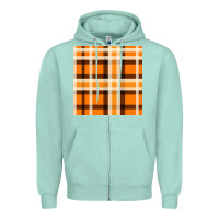 Seafoam tartan seamless pattern bbs Zipper Hoodie - BundleAndBundleShop