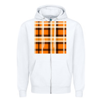White tartan seamless pattern bbs Zipper Hoodie - BundleAndBundleShop