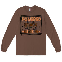 Chestnut powered by the black women before me Long Sleeve Tee - MaliasSmallBusiness