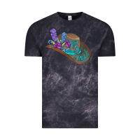Cloud Black cowboy hat Vintage Tee - AdoDesignShop