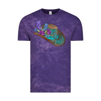 Cloud Purple cowboy hat Vintage Tee - AdoDesignShop