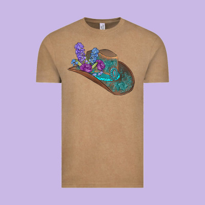 Cowboy Hat Vintage Tee Designed By Adodesignshop