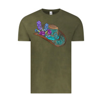 Vintage Olive cowboy hat Vintage Tee - AdoDesignShop