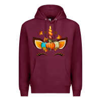 Burgundy Unicorn Fall Premium Hoodie - texasbilliewilder