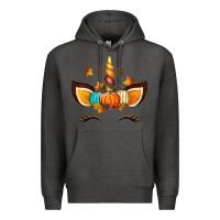 Charcoal Heather Unicorn Fall Premium Hoodie - texasbilliewilder