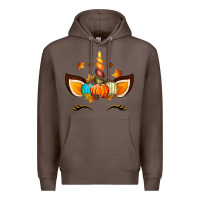 Coffee Unicorn Fall Premium Hoodie - texasbilliewilder