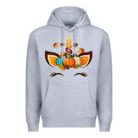 Heather Grey Unicorn Fall Premium Hoodie - texasbilliewilder