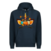 Navy Unicorn Fall Premium Hoodie - texasbilliewilder