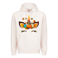 Pale Pink Unicorn Fall Premium Hoodie - texasbilliewilder