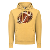 Vintage Mustard football cowhide leopard patch Vintage Hoodie - JahusDesignShop