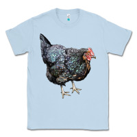 Dusty Blue jersey giant chicken Classic Tee - LillyAllenDesigns
