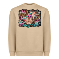 Happy Easter Bunny Western Background Heavyweight Sweatshirt | Teevron