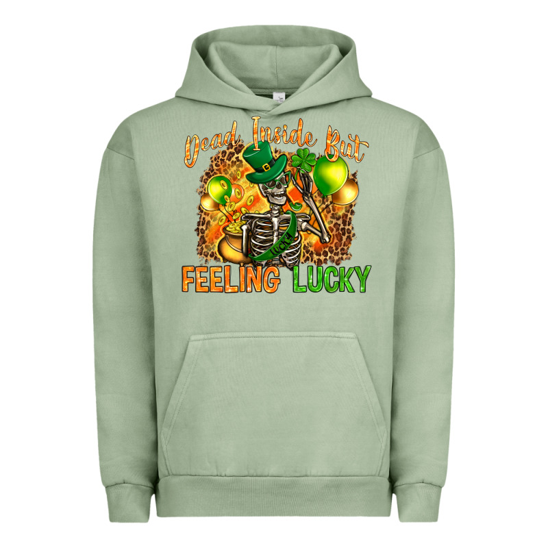 St. Patrick's Dead Inside But Feeling Lucky Urban Hoodie by HowdyJamesFarm | Teevron