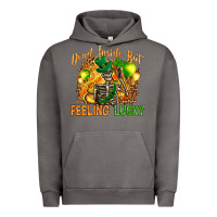 Pigment Tornado St. Patrick's Dead inside but feeling lucky Urban Hoodie - HowdyJamesFarm