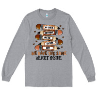 Heather Grey we have the same heart inside Long Sleeve Tee - MaliasSmallBusiness