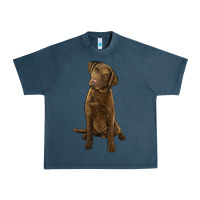 Midnight Navy chesapeake bay retriever Urban Heavy Tee - LillyAllenDesigns