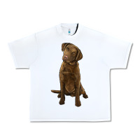 White chesapeake bay retriever Urban Heavy Tee - LillyAllenDesigns