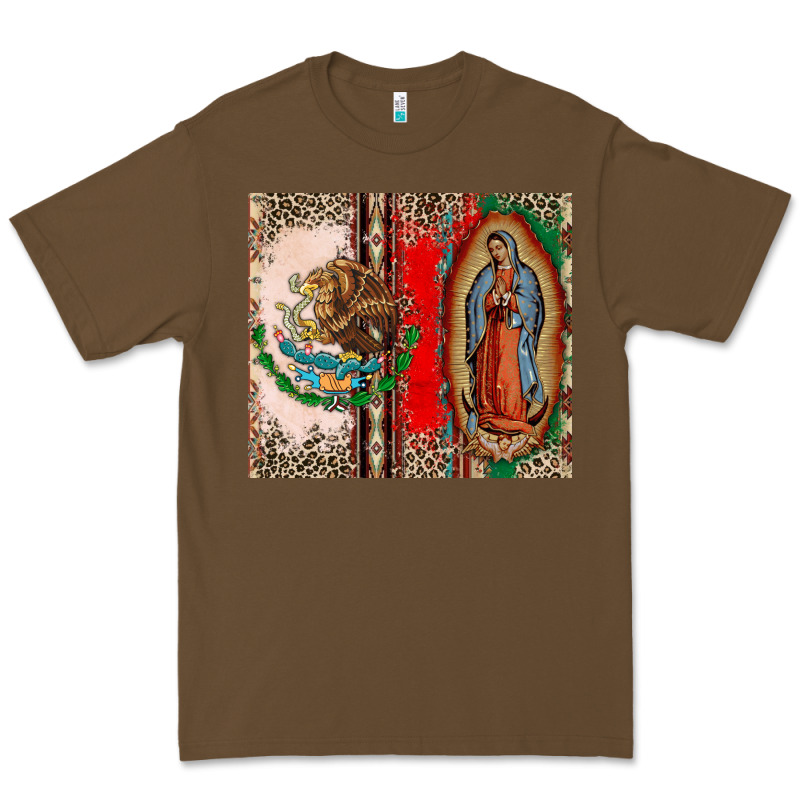Virgin Mary Mexican Flag Premium Tee by CTS Tumbler Store | Teevron