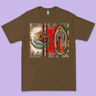 Virgin Mary Mexican Flag Premium Tee Designed By Cts Tumbler Store