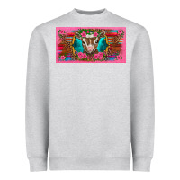 Heather Grey western baby boer goat pink flowers serape leopard pink glitter patter Heavyweight Sweatshirt - BarkalooDesign