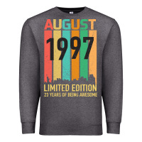 Charcoal Heather August 1997 23 Years Old 23rd Birthday Premium Sweatshirt - Bettercallsaul