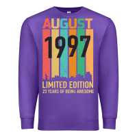Purple August 1997 23 Years Old 23rd Birthday Premium Sweatshirt - Bettercallsaul