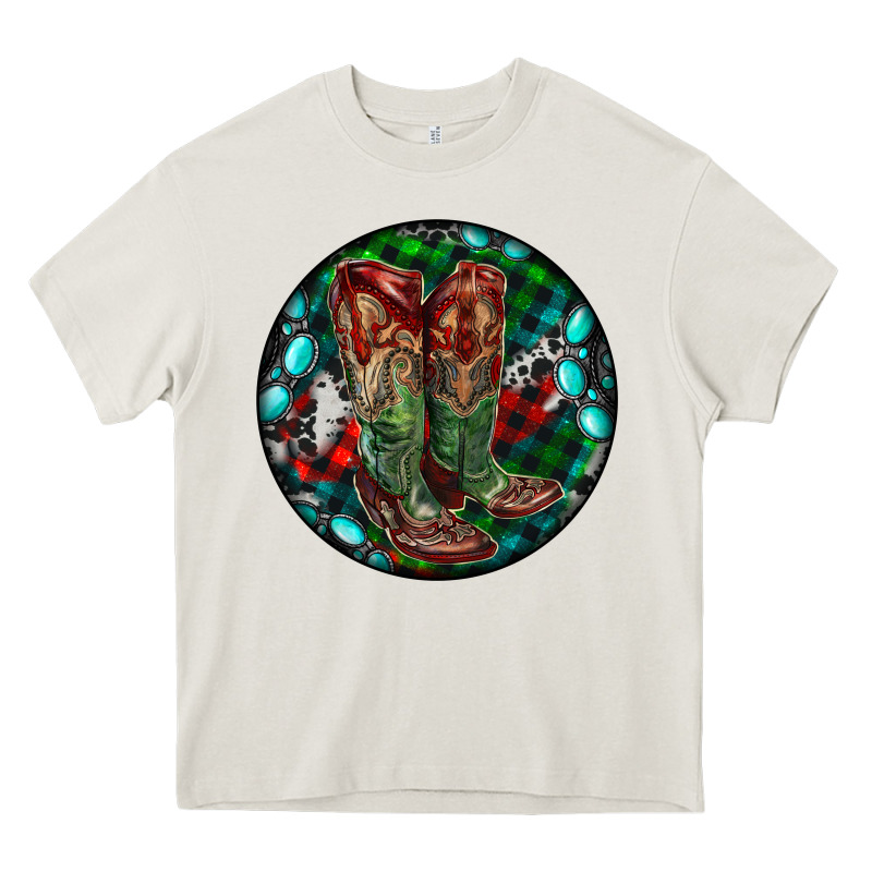 Christmas Cowboy Boots Heavy Core Tee by RanaPortraitStore | Teevron